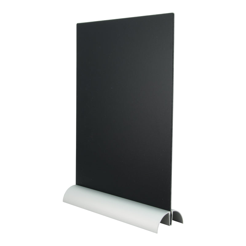 Load image into Gallery viewer, Securit Table Chalkboards - Silhouette Aluminium - Black 30,8x21x6cm - Pack of 6
