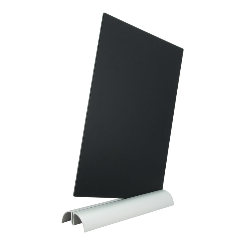 Load image into Gallery viewer, Securit Table Chalkboards - Silhouette Aluminium - Black 30,8x21x6cm - Pack of 6

