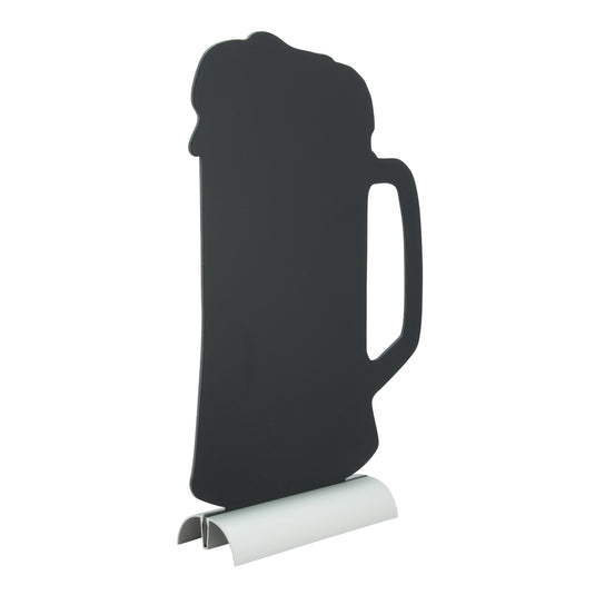 Securit Table Chalkboards - Silhouette Aluminium - Black 34x21,3x6cm - Pack of 6