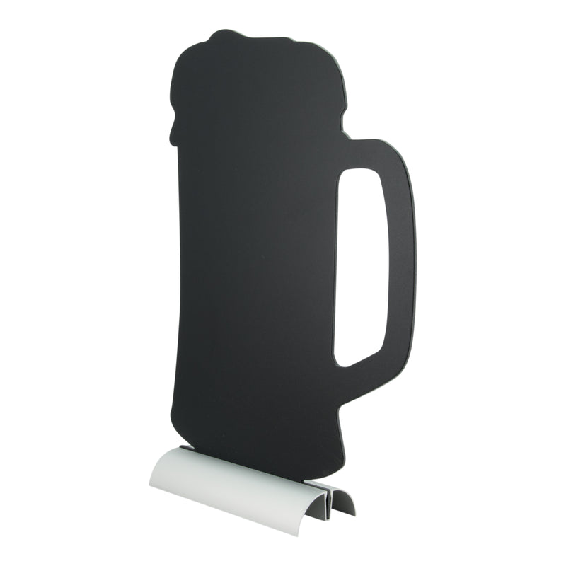 Load image into Gallery viewer, Securit Table Chalkboards - Silhouette Aluminium - Black 34x21,3x6cm - Pack of 6
