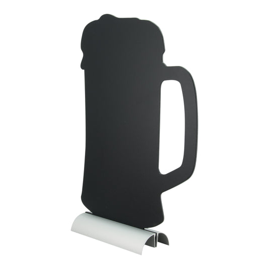 Securit Table Chalkboards - Silhouette Aluminium - Black 34x21,3x6cm - Pack of 6