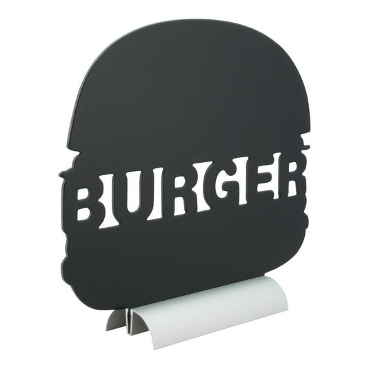 Securit Table Chalkboards - Silhouette Aluminium - Black 25x27,5x6cm - Pack of 6
