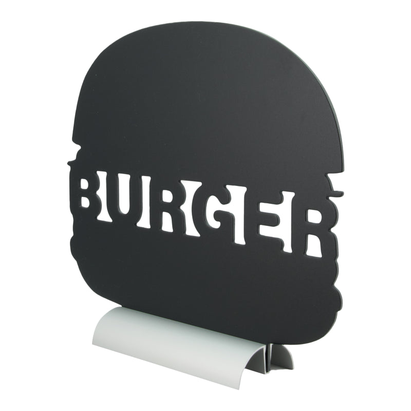 Load image into Gallery viewer, Securit Table Chalkboards - Silhouette Aluminium - Black 25x27,5x6cm - Pack of 6
