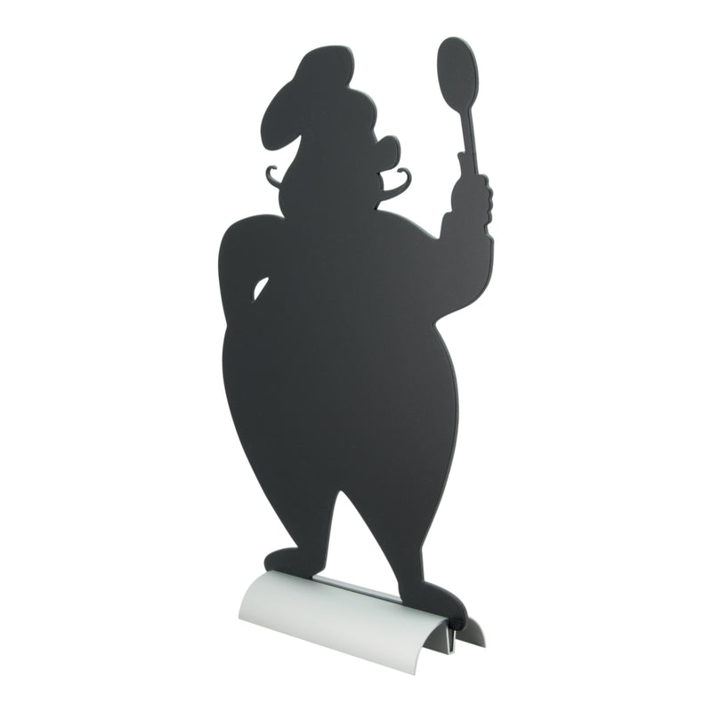Load image into Gallery viewer, Securit Table Chalkboards - Silhouette Aluminium - Black 34,5x22x6cm - Pack of 6
