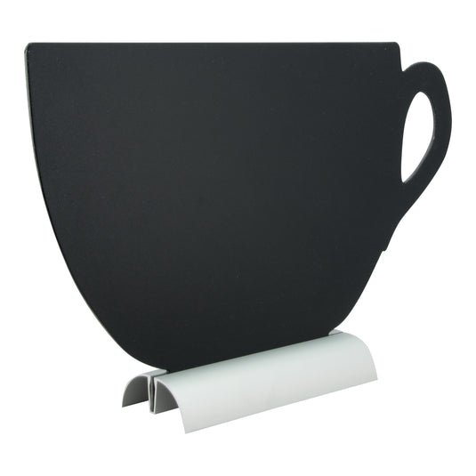Securit Table Chalkboards - Silhouette Aluminium - Black 21,5x33,6x6cm - Pack of 6