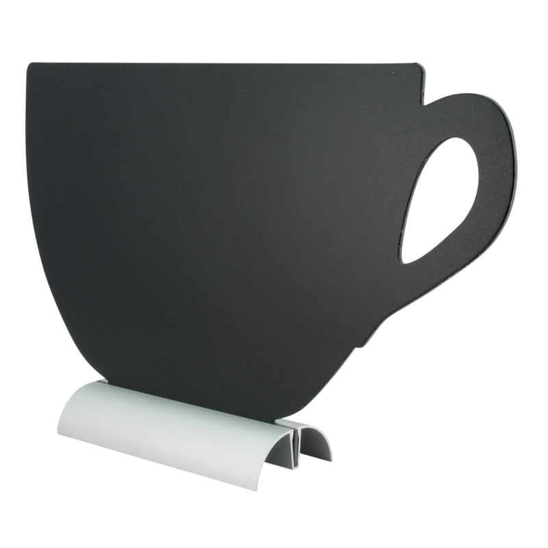Load image into Gallery viewer, Coffee Bar Set - Cup Chalkboards on Aluminium Bases + Moka Pot Wall Chalkboards + Coffee Stencils + White Chalk Markers

