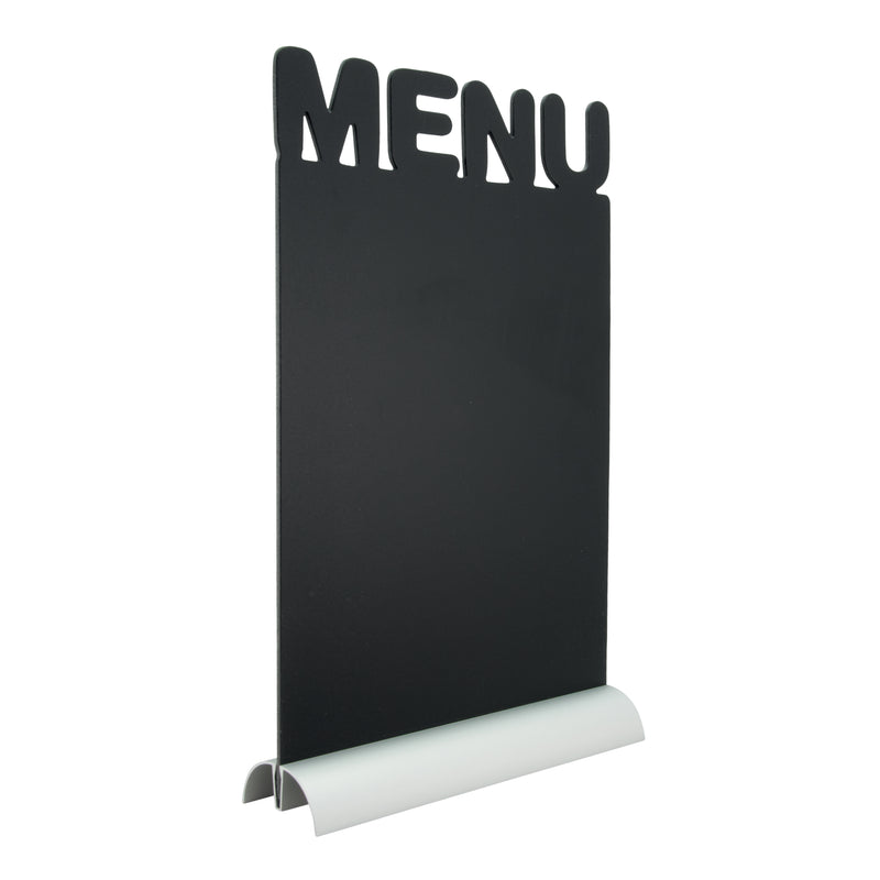 Load image into Gallery viewer, Securit Table Chalkboards - Silhouette Aluminium - Black 34,2x21x6cm - Pack of 6
