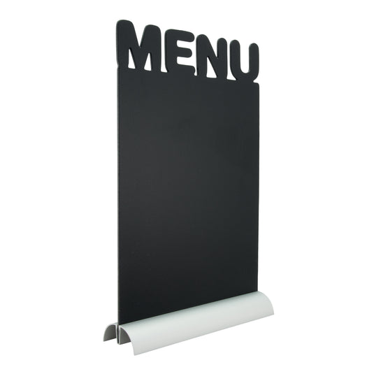 Securit Table Chalkboards - Silhouette Aluminium - Black 34,2x21x6cm - Pack of 6