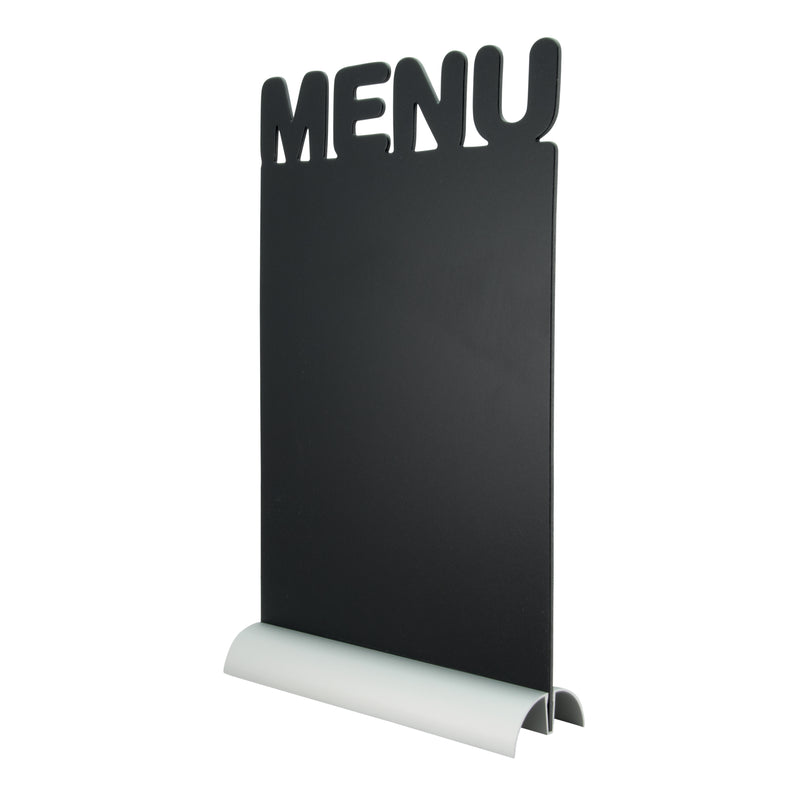 Load image into Gallery viewer, Securit Table Chalkboards - Silhouette Aluminium - Black 34,2x21x6cm - Pack of 6
