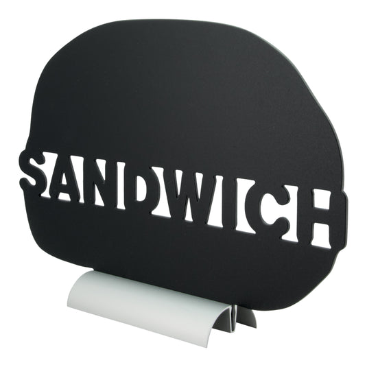 Securit Table Chalkboards - Silhouette Aluminium - Black 24x34x6cm - Pack of 6