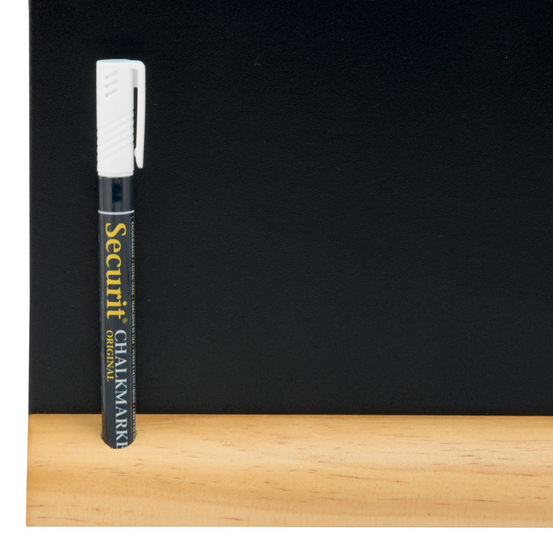 Load image into Gallery viewer, Securit Table Chalkboards - Silhouette Wood - Black 24,5x29x6cm - Pack of 6
