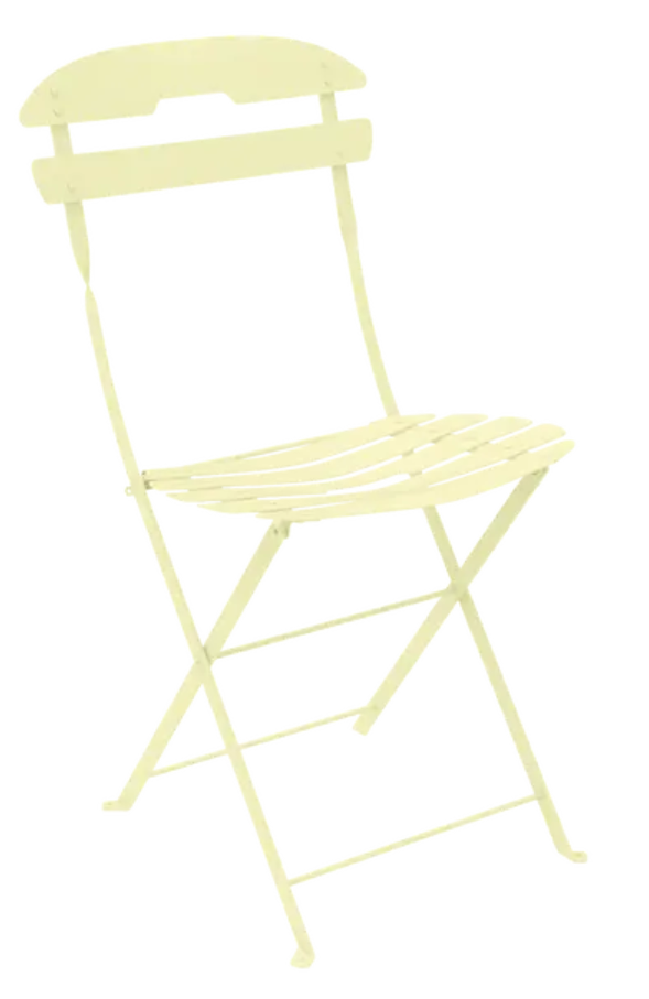 Load image into Gallery viewer, Fermob LA MÔME Chai folding chair in vibrant red, lightweight and foldable for patio or outdoor seating.
