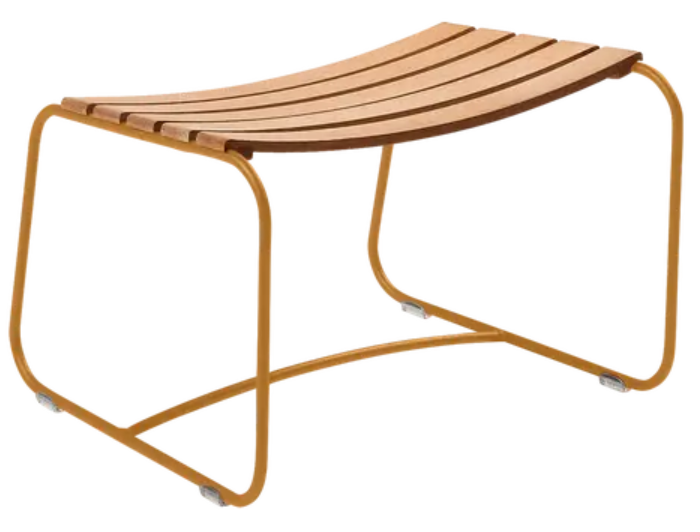 Load image into Gallery viewer, Fermob Surprising Teak Footrest with sleek wooden design, perfect for indoor or outdoor relaxation.

