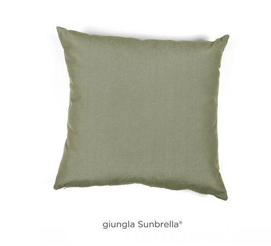 Nardi outdoor cushion with a lush green jungle pattern, designed for outdoor seating by Custom Wood Designs.