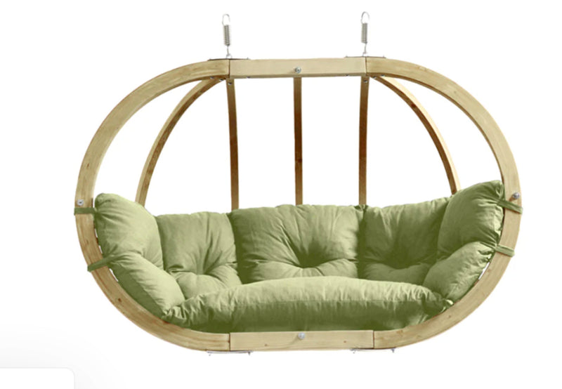 Load image into Gallery viewer, Royal Wood Hanging Chair &amp; Frame Set - Custom Wood Designs Royal Wood Hanging Chair &amp; Frame Set made from [material] – Ideal for [use_case] | Custom Wood Designs
