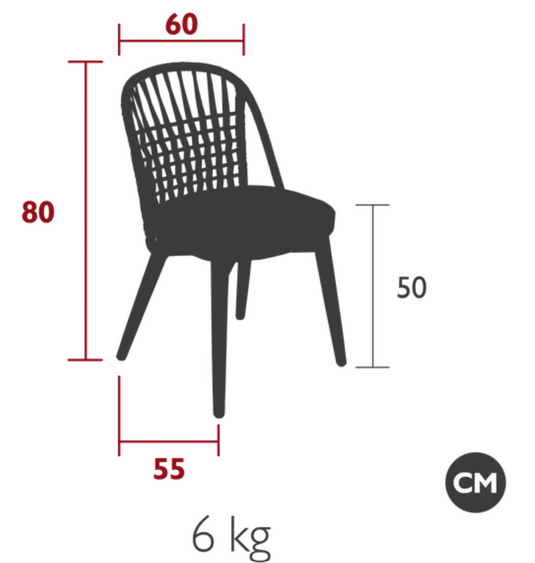 Fermob GORDES luxury teak outdoor chair with a sleek, modern design suitable for patio or garden seating.