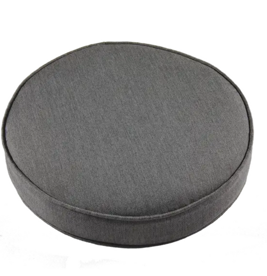 Graphite grey Fermob 1900 Cabriolet armchair cushion for outdoor furniture, designed for comfort and style.