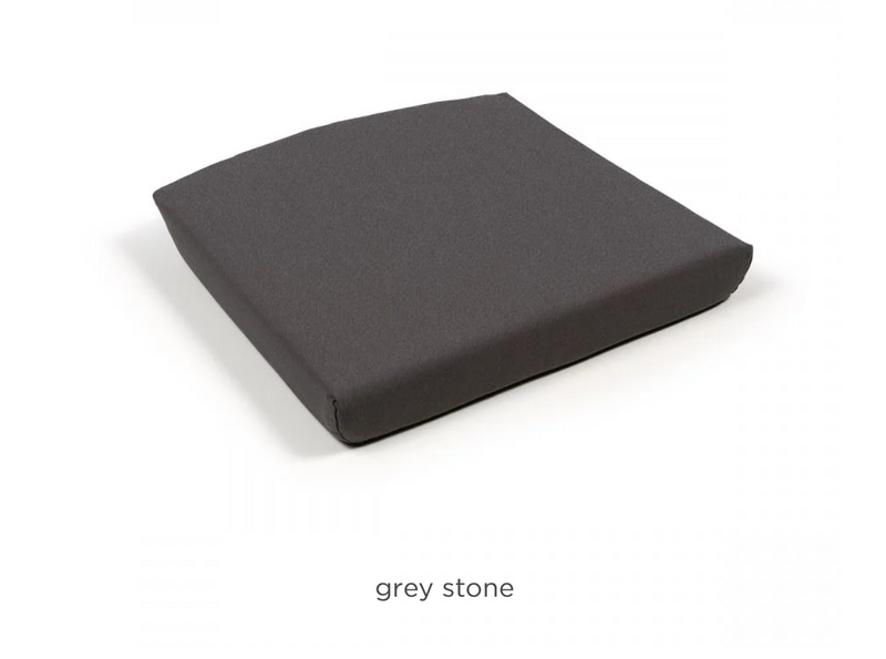 Load image into Gallery viewer, Grey stone Nardi Net Relax outdoor lounge cushion for patio furniture, designed for comfort and style in outdoor settings.
