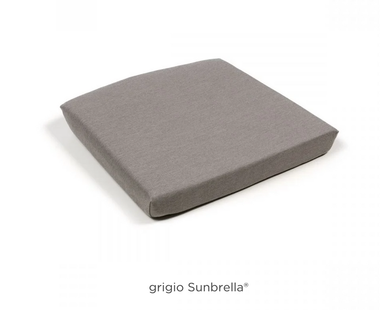 Load image into Gallery viewer, Gray Net Relax cushion by Nardi for outdoor lounge seating, made with Sunbrella fabric, designed for Nardi patio furniture.
