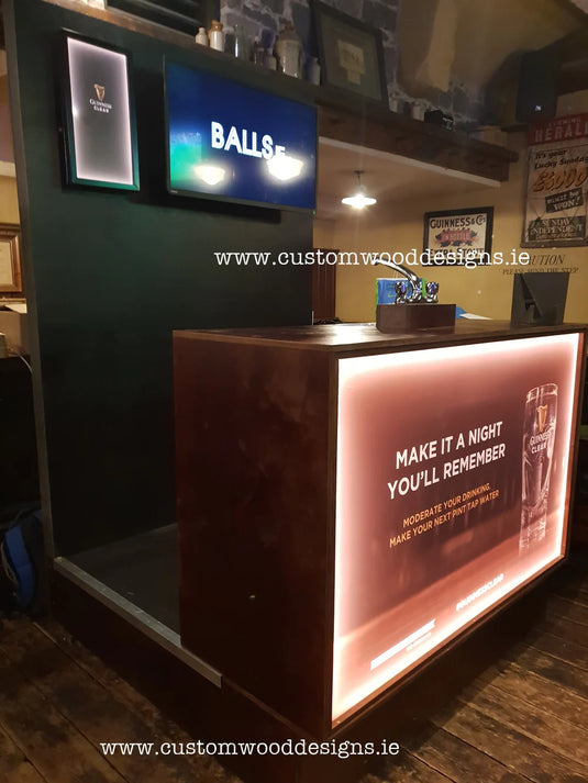 Display stand for Guinness Clear