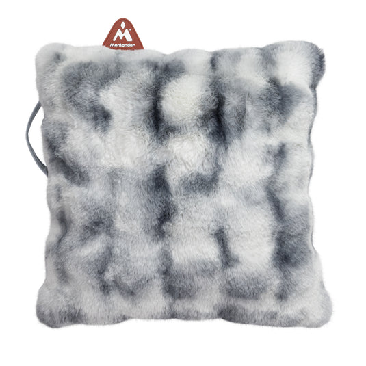 Securit Heating - Montandor Heat Pad Cushion in Furry Grey - Pack of 5
