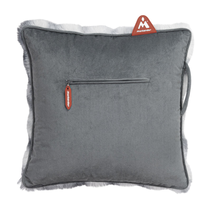 Load image into Gallery viewer, Securit Heating - Montandor Heat Pad Cushion in Furry Grey - Pack of 5
