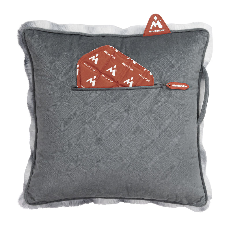 Load image into Gallery viewer, Securit Heating - Montandor Heat Pad Cushion in Furry Grey - Pack of 5
