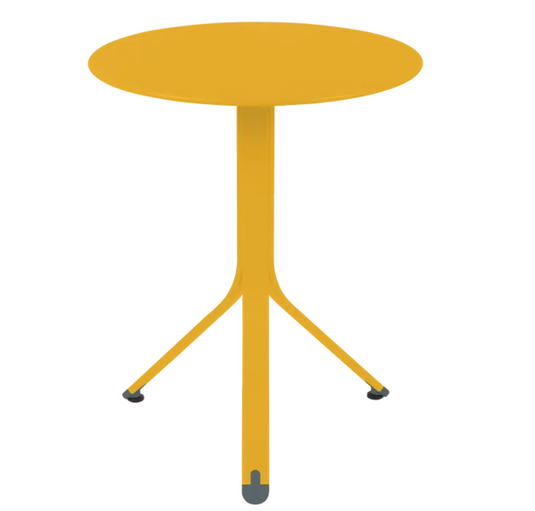 Fermob Rest'O Round Folding Outdoor Table, 60cm diameter, metal bistro table ideal for outdoor use in Ireland