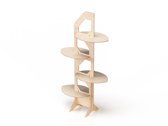 Wooden product shelf