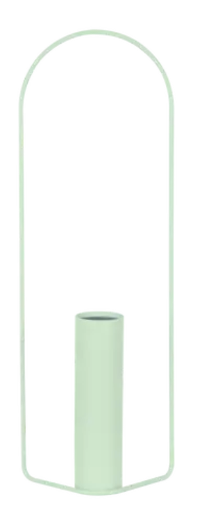 Fermob Itac cylindrical vase, 76cm tall, with matching accessories, featuring a sleek, modern design in neutral tones.