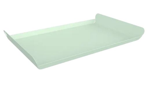 Fermob Ice Mint ALTO Metal Tray measuring 36x23 cm, outdoor furniture accessory with a sleek, modern design.