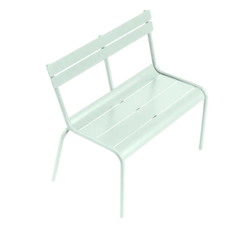 Load image into Gallery viewer, Ice mint Fermob Luxembourg kid bench from the Fermb Kids Corner Contract Bench collection, ideal for restaurant or playroom seating.
