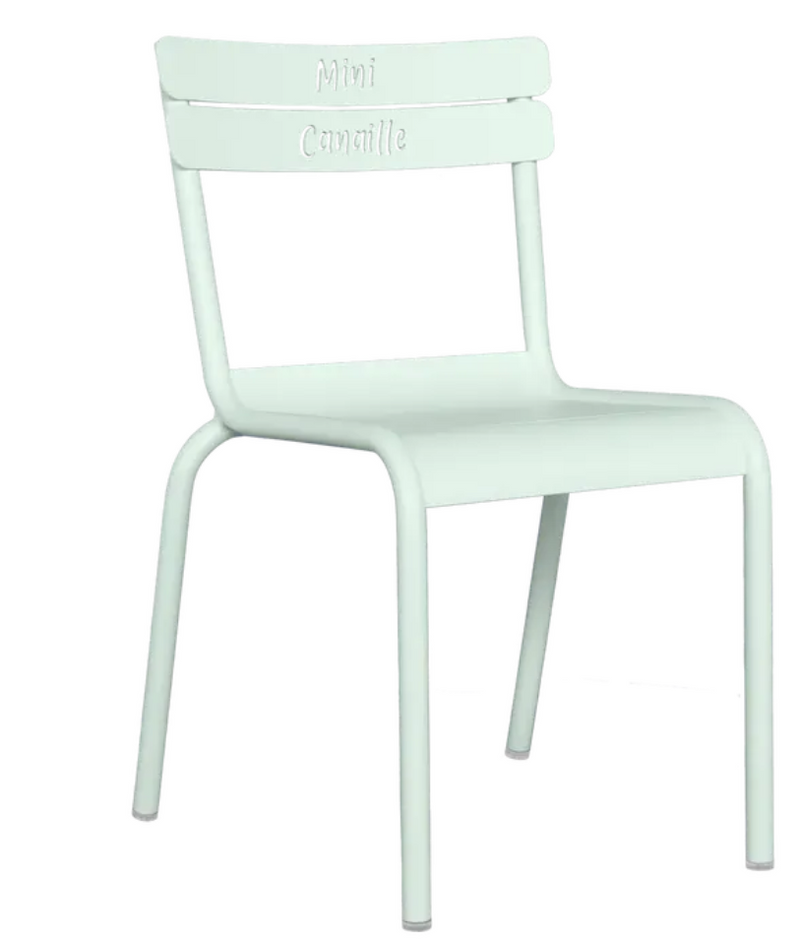 Load image into Gallery viewer, Ice mint Fermob Luxembourg Kid Chair from Fermb Kids Corner Contract collection, featuring a mini French-style design for children.
