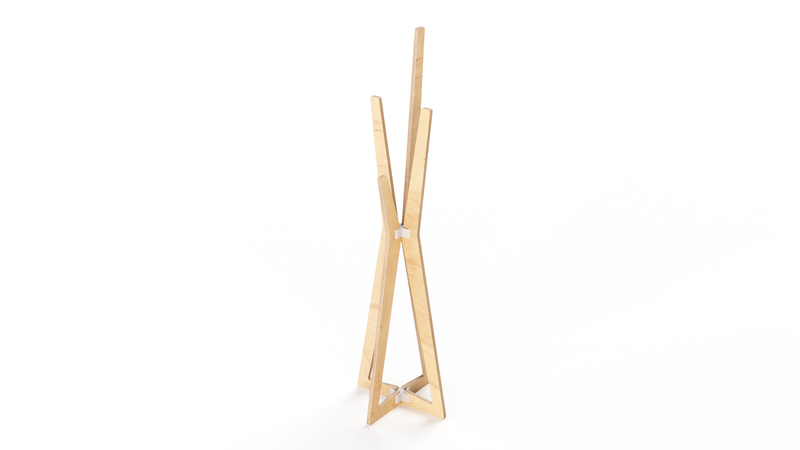 Load image into Gallery viewer, Green edition Esposit Indy coat rack with multiple hooks and modern design, ideal for hallway or entryway storage.
