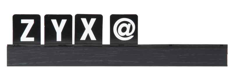 Load image into Gallery viewer, Securit Wall Board - Letter Shelf - Black 2,5x25x1cm - Pack of 6
