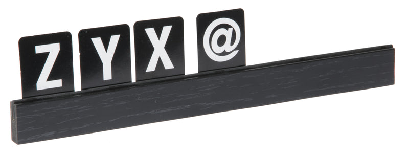 Load image into Gallery viewer, Securit Wall Board - Letter Shelf - Black 2,5x25x1cm - Pack of 6
