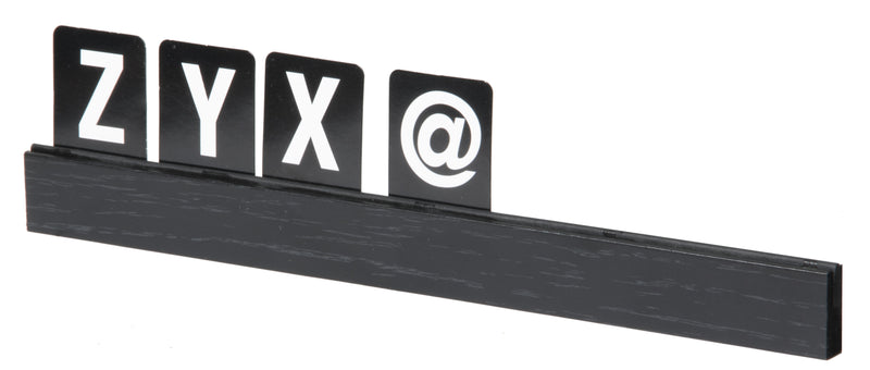 Load image into Gallery viewer, Securit Wall Board - Letter Shelf - Black 2,5x25x1cm - Pack of 6
