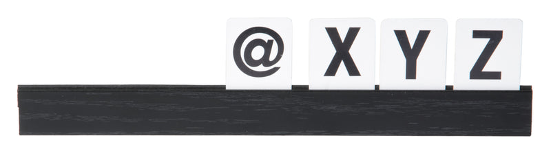 Load image into Gallery viewer, Securit Wall Board - Letter Shelf - Black 2,5x25x1cm - Pack of 6
