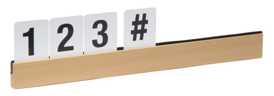 Securit Wall Board - Letter Shelf - Teak 2,5x25x1cm - Pack of 6