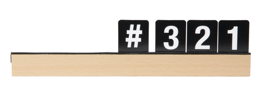 Securit Wall Board - Letter Shelf - Teak 2,5x25x1cm - Pack of 6
