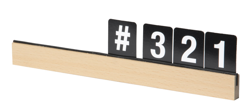 Load image into Gallery viewer, Securit Wall Board - Letter Shelf - Teak 2,5x25x1cm - Pack of 6
