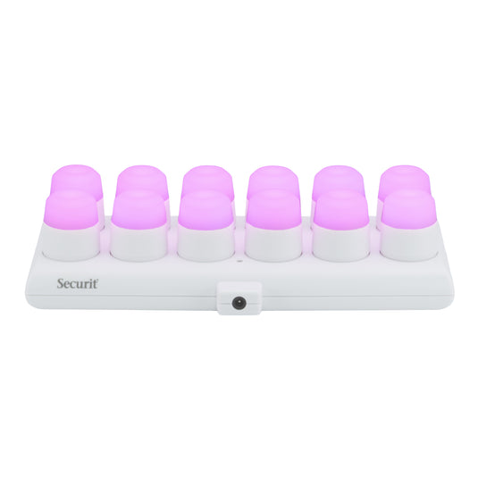 Securit Lighting - Rechargeable Tea Light Set Amsterdam in RGB + Warm White - Pack of 6