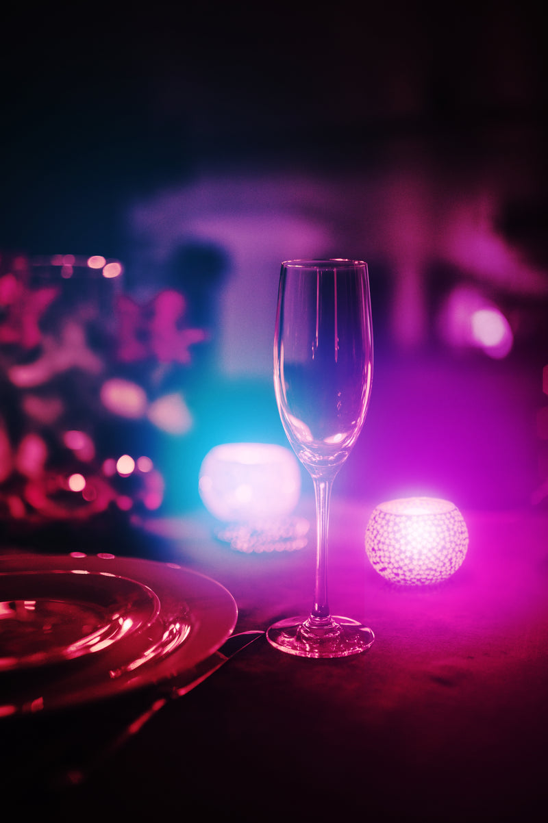 Load image into Gallery viewer, Securit Lighting - Rechargeable Tea Light Set Amsterdam in RGB + Warm White - Pack of 6 – in use
