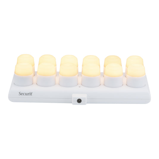 Securit Lighting - Rechargeable Tea Light Set Amsterdam in Warm White - Pack of 6