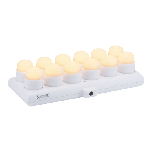 Securit Lighting - Rechargeable Tea Light Set Amsterdam in Warm White - Pack of 6