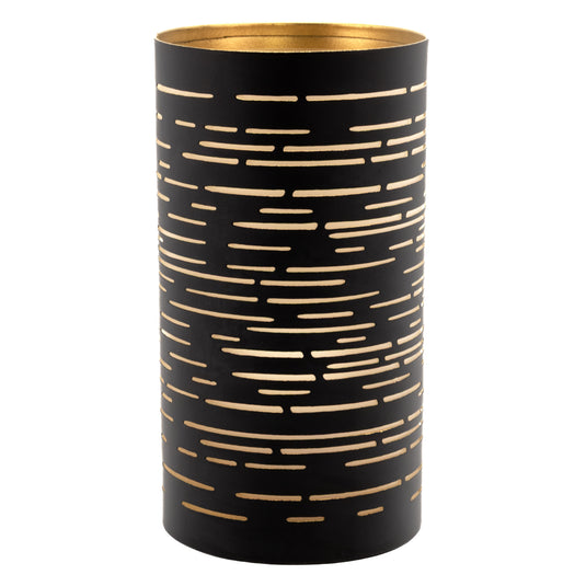 Securit Lighting - Metal Tealight Holder Set Corsica - Black & Gold - 6 x Set of 4