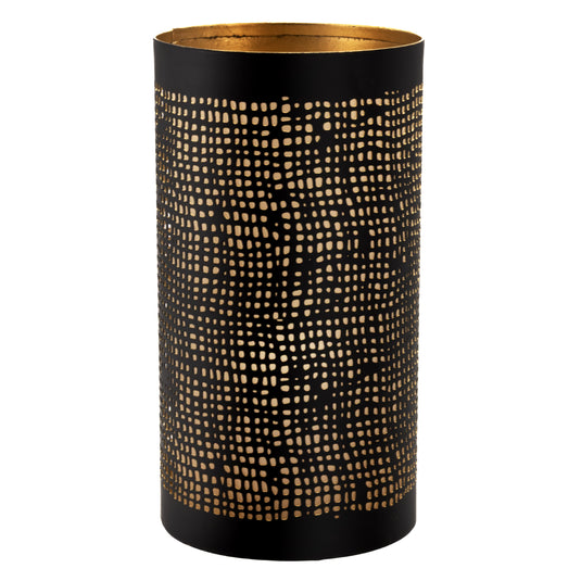 Securit Lighting - Metal Tealight Holder Set Ibiza - Black & Gold - 6 x Set of 4