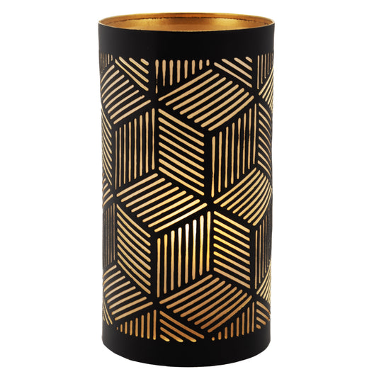 Love & Candlelight Party Set - Love & Kiss Chalkboards + 24 Santorini Black & Gold Tealight Holders + Gold & Silver Markers