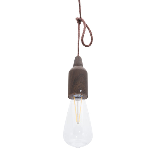 Securit Lighting - Wireless Hanging Parasol Lamp Copenhagen - Brown - Pack of 6