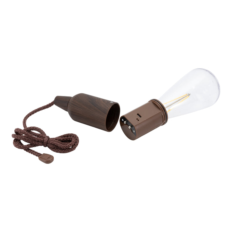 Load image into Gallery viewer, Securit Lighting - Wireless Hanging Parasol Lamp Copenhagen - Brown - Pack of 6
